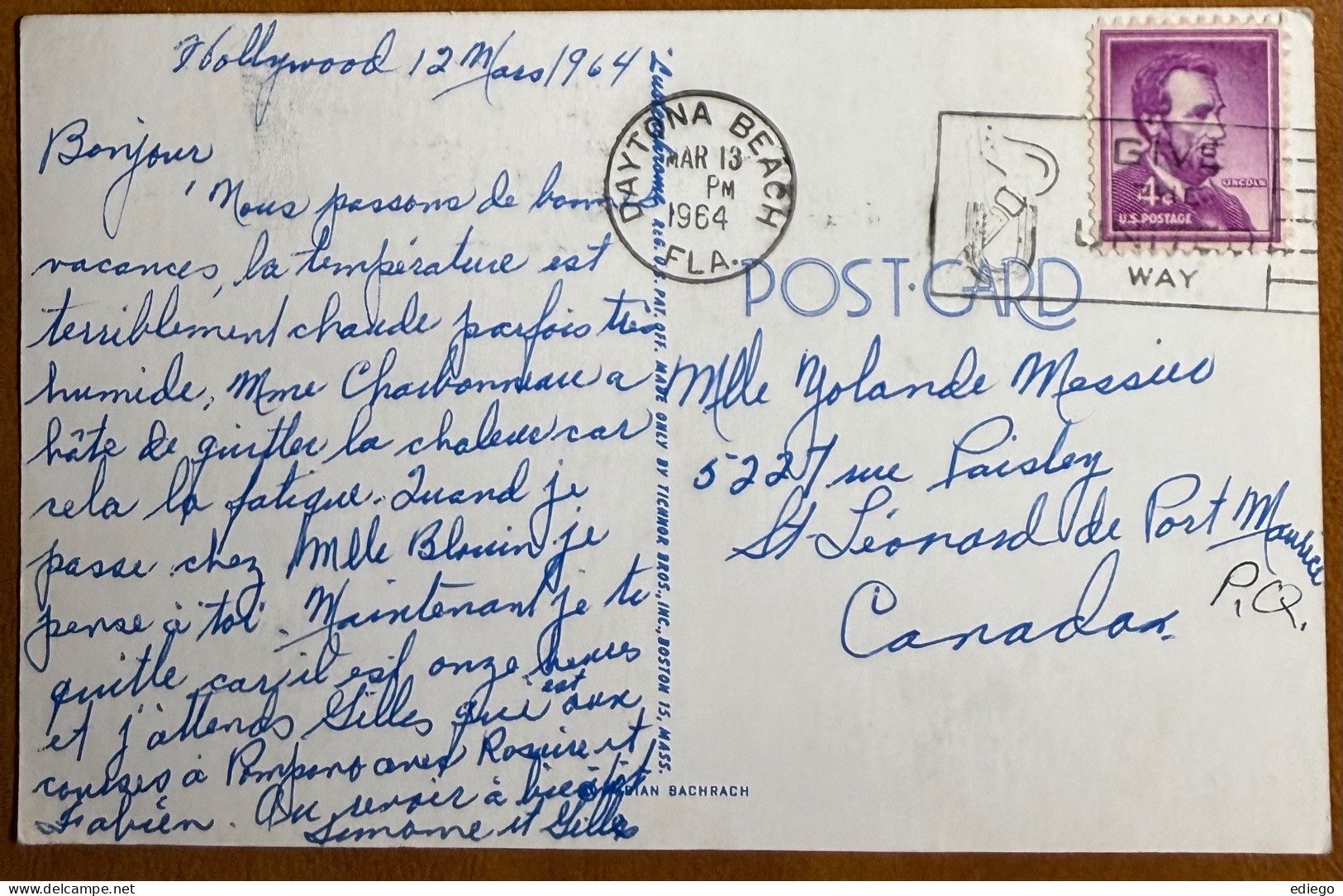 Cartoline postali: USA - JFK 1964 – Usato da Lutry venduto da Ediego 1