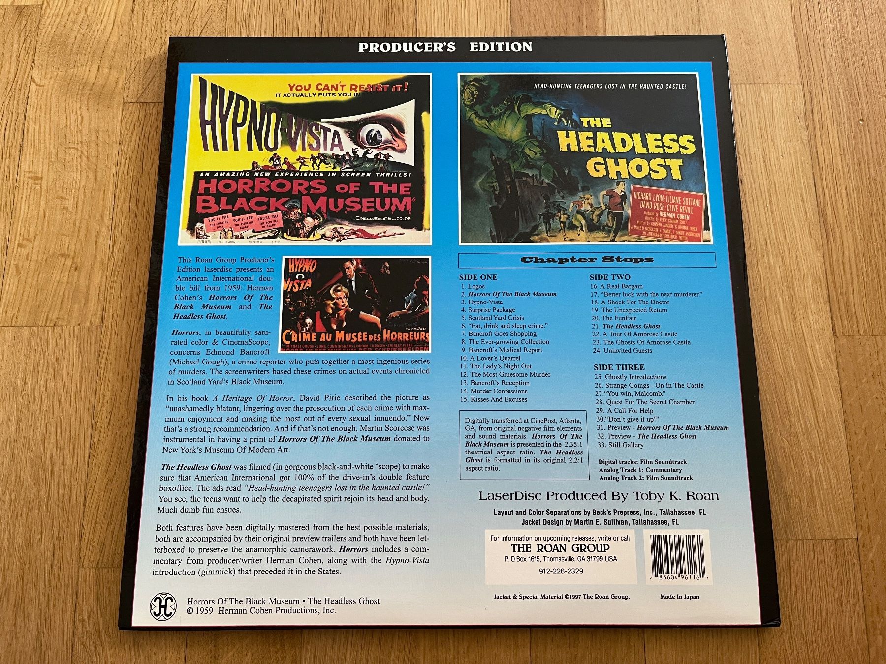Tutti i DVDs: "Horror Classics" 2x Laserdisc Horror – Usato da Bigorio venduto da catone82 2