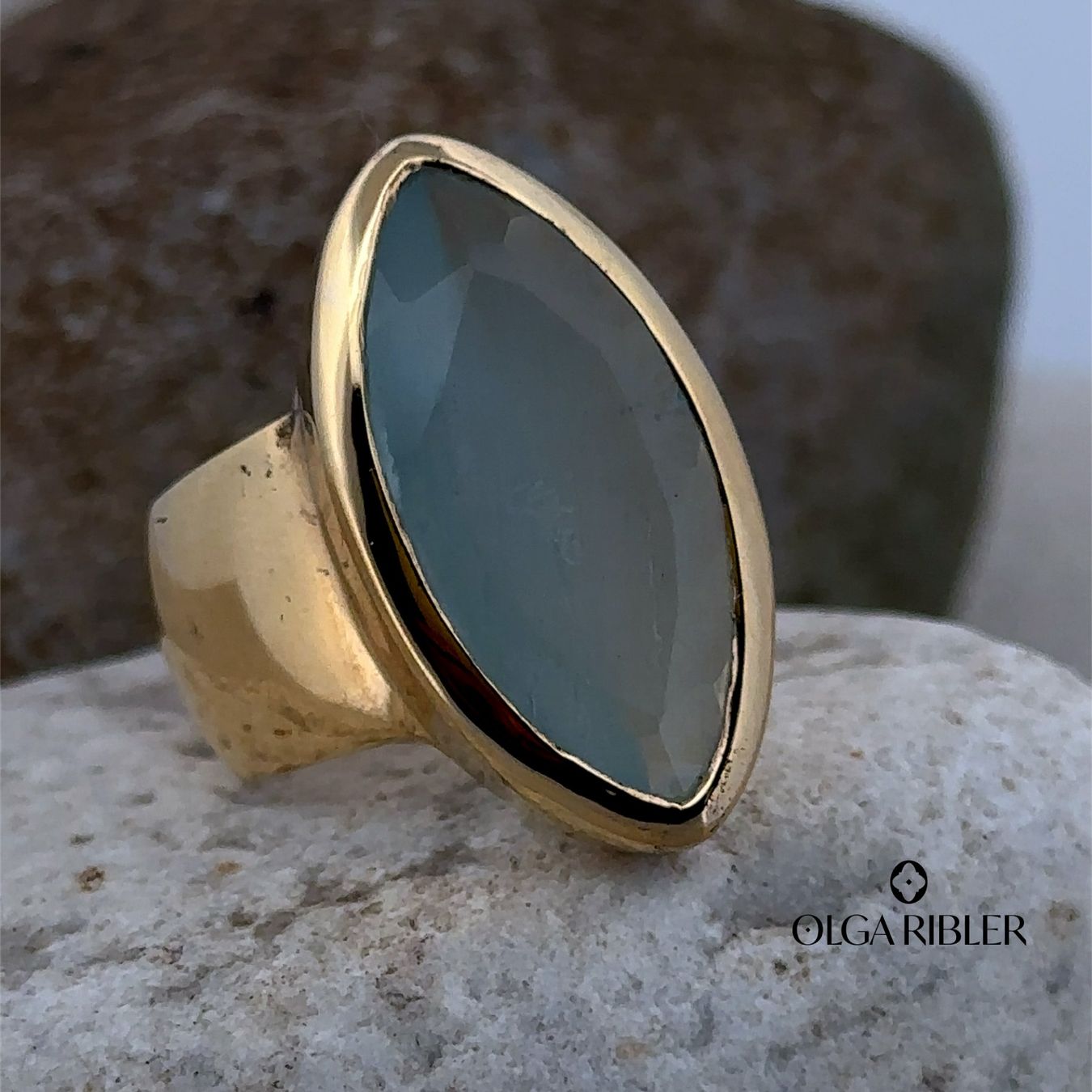 Olga Ribler Anelli: Silber Ring 925 mit Aquamarin Grösse 56 – Nuovo (secondo la descrizione) da Luzern venduto da Schmuckoutlet 4