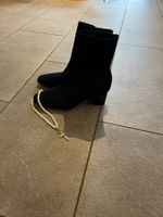 Blaue Stiefeletten