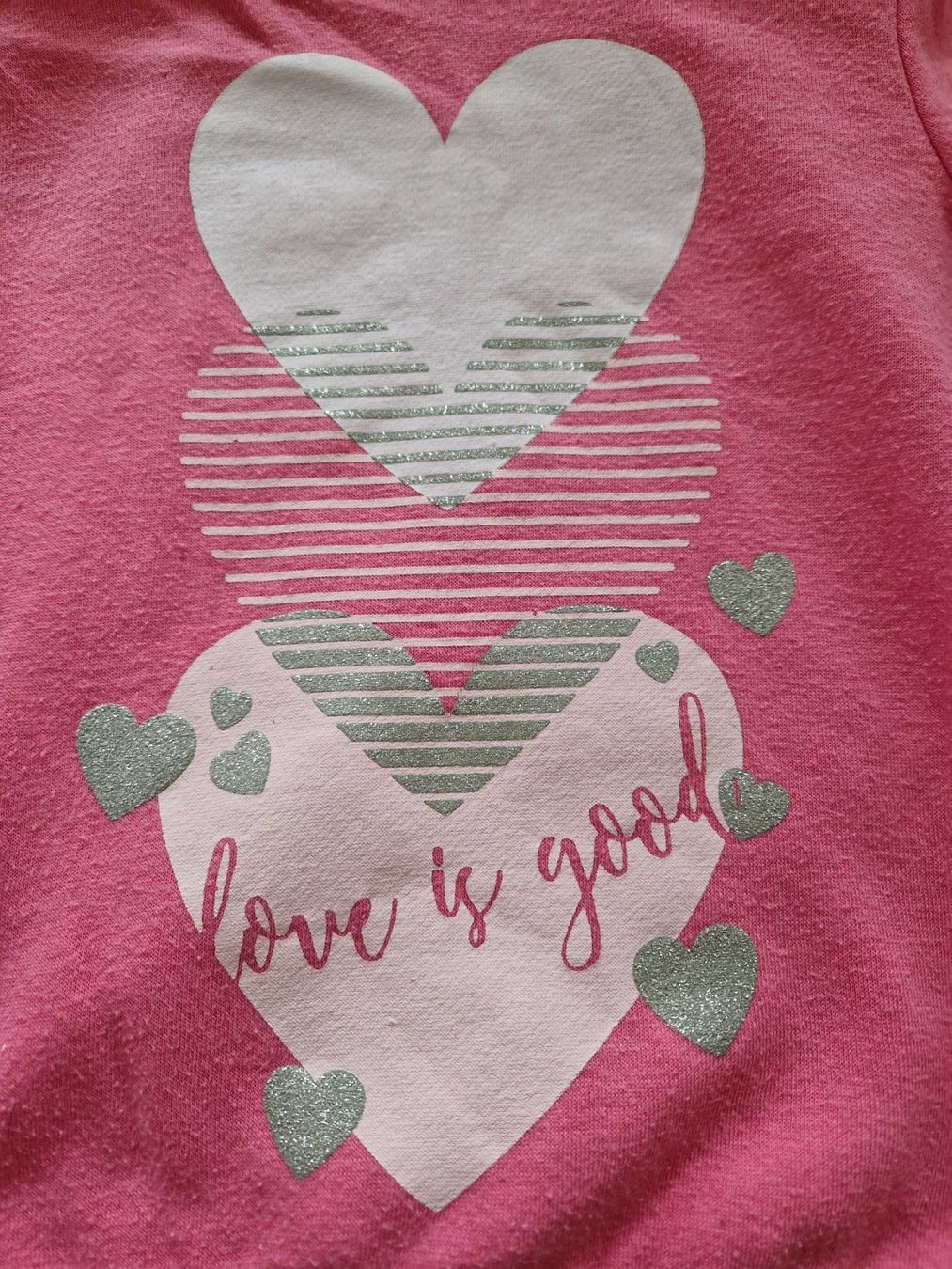 Pulls et sweat-shirts: Rollkragen-Pullover Gr.116 Glitzer-Herzen, Pullover Herz – D'occasion à Arlesheim par Vera6 1