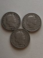 Lot mit 3 Stk. 20 Rp.  ( 1883/84/85 )