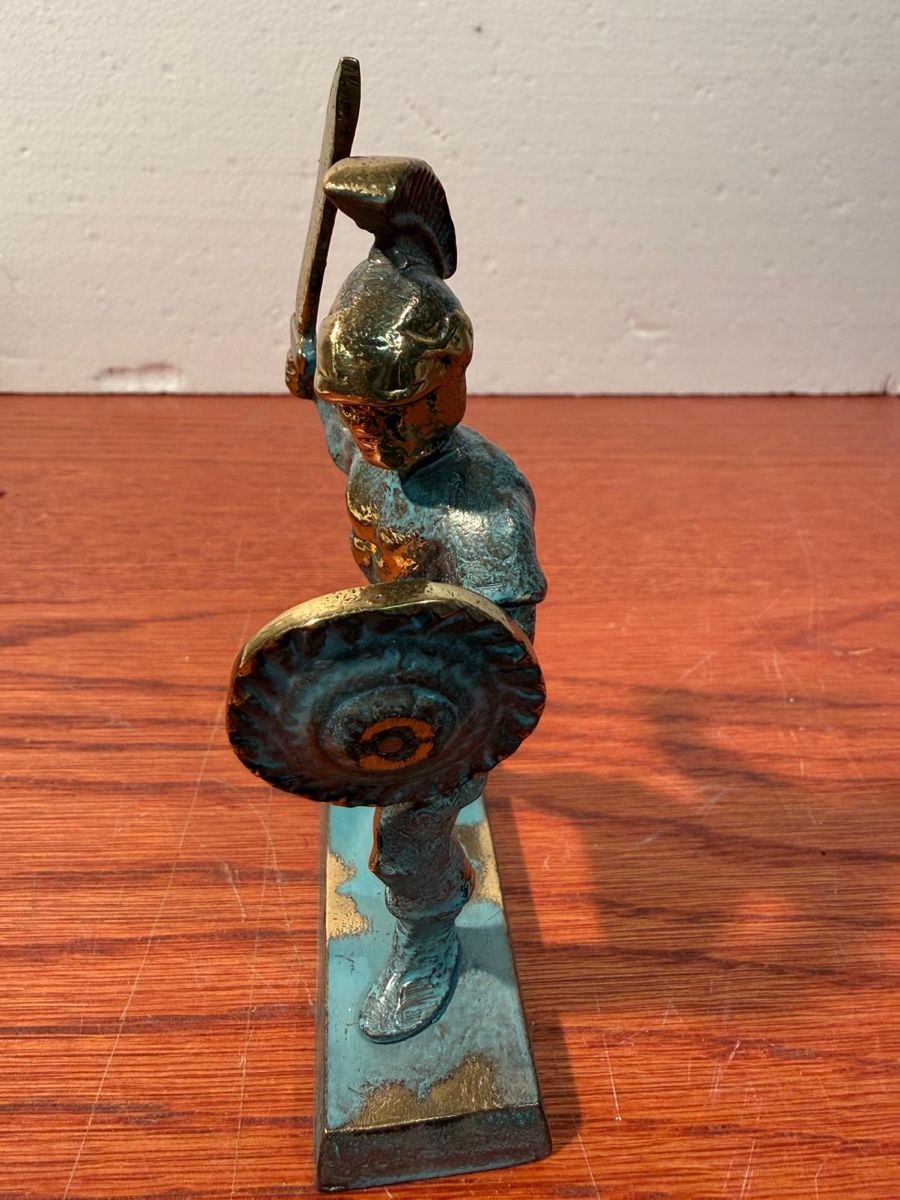 Statuette: Antique Bronze Roman Gladiator Statue - Unique Decoration – Usato da Lausanne venduto da vas_mbk2 1