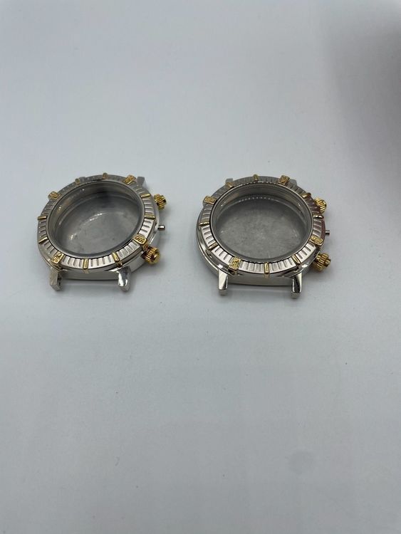 Lot de boîtiers de montres en or 750°. Certains vides. Poids brut: 158g80. - Hôtel des ventes d