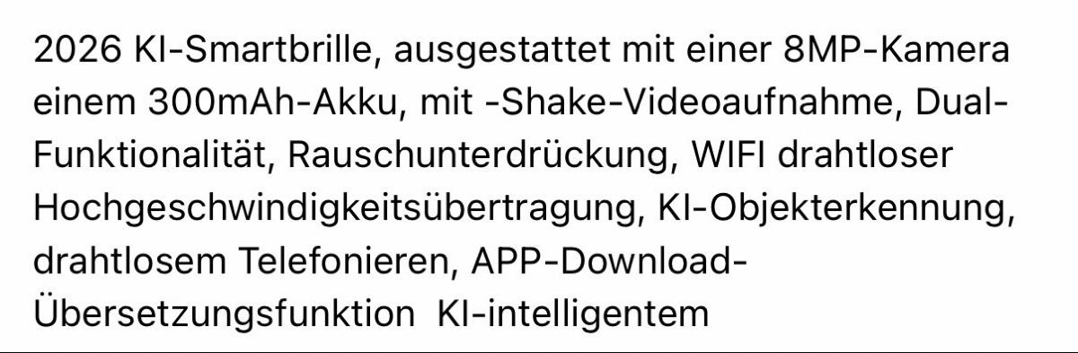 Brillen & Gläser: KI-Smartbrille – Neu und originalverpackt aus Dulliken von Erfolgreich05 8