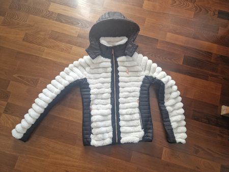 Aulp Kunstfell Jacke Grösse S 36 weiss