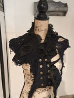 Schwarze Gothic-Steampunk-Weste