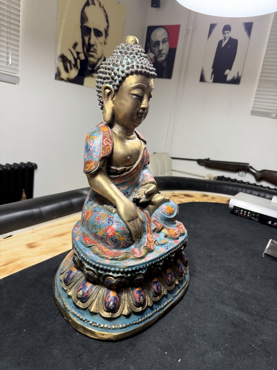 Skulpturen & Statuen: Buddha Bronze Cloisonné Tibet – Gebraucht aus Wettingen von NickInc 1