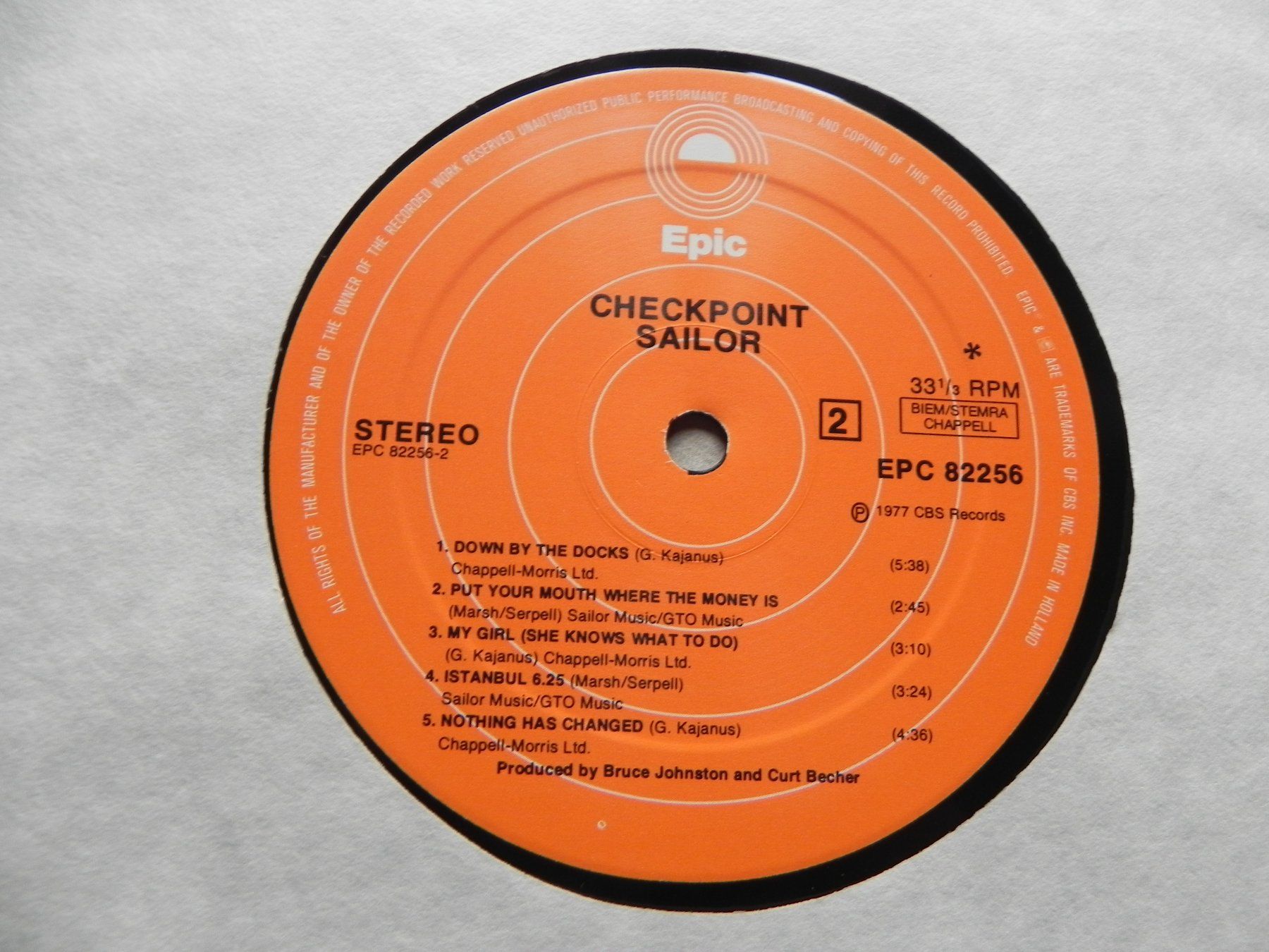 Schallplatten: LP brit. Pop Band Sailor 1977 Checkpoint – Gebraucht aus Siebnen von krimsie 5