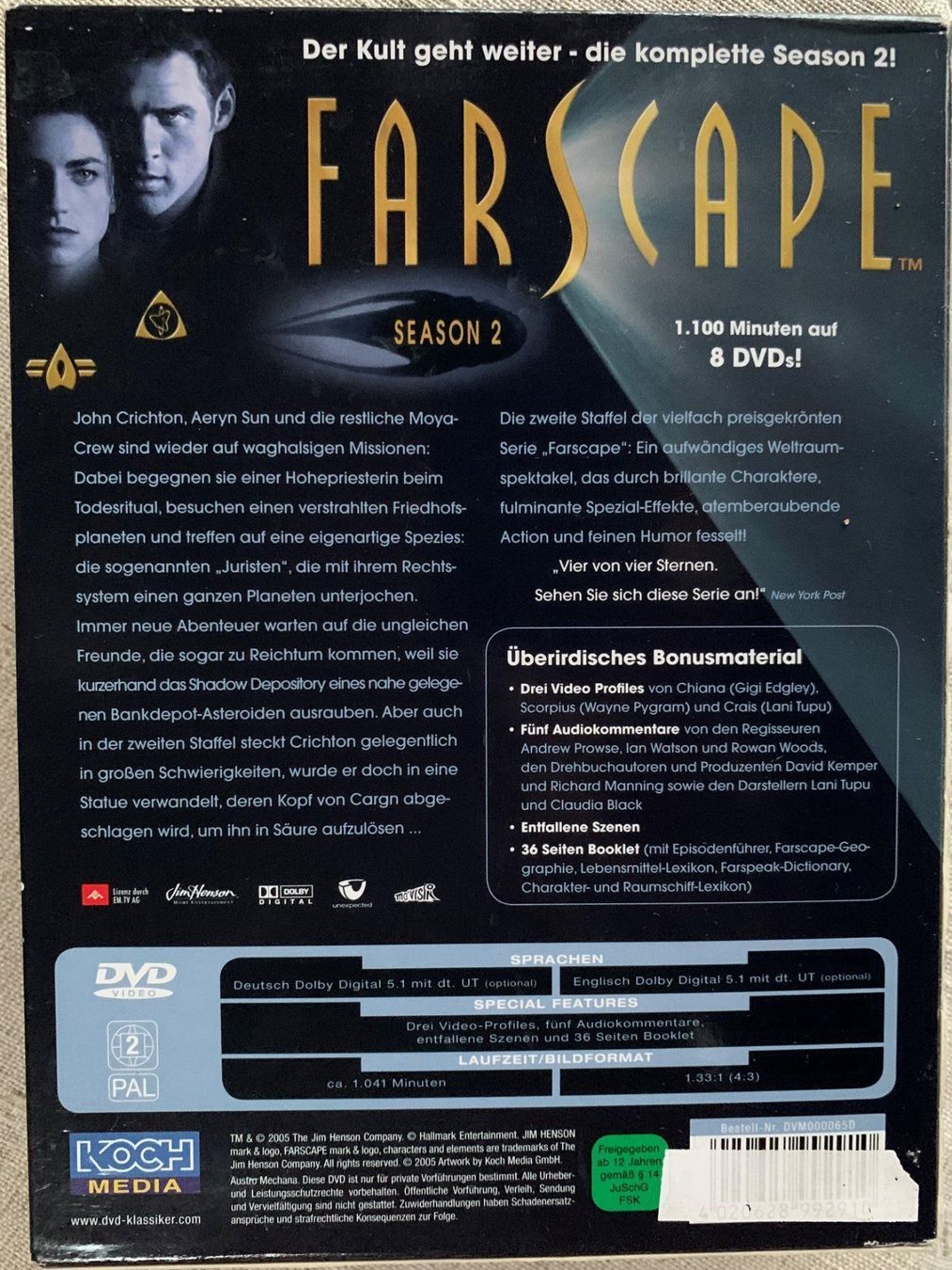Tutti i DVDs: Farscape - Season 1-2 – Usato da Volketswil venduto da zwitsch33 4