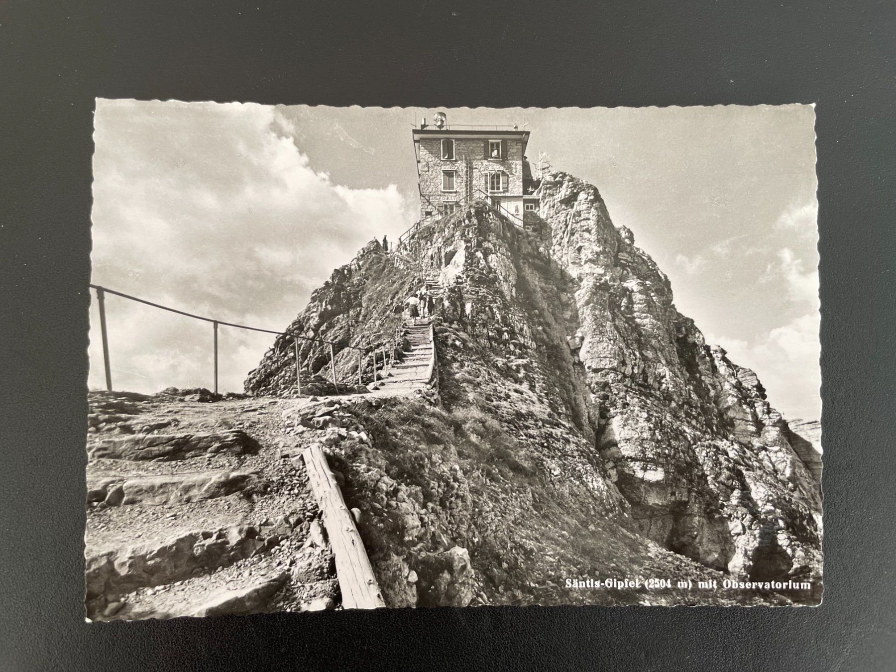 Cartoline postali: AK AR Säntis-Gipfel mit Observatorium – Usato da Thal venduto da Danny82