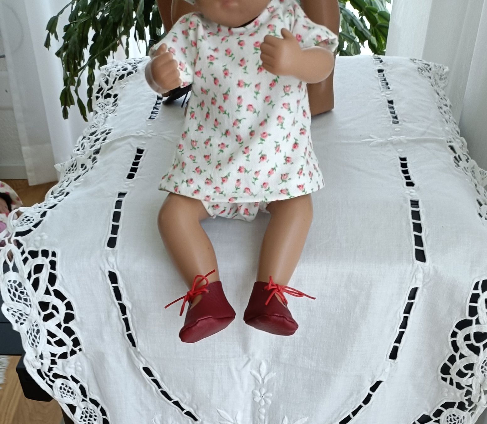 Bambole: Fürs Sasha Baby oder Natterer 32 cm: Schühli rot – Nuovo e nell'imballaggio originale da Seewen SZ venduto da 27maan 1