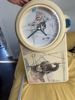 Rolf KNIE  gemalt  auf Blech/Uhr
