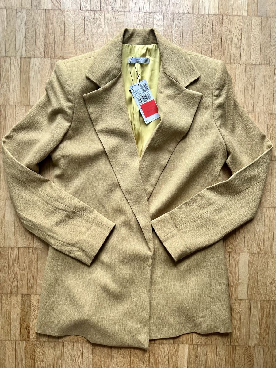 Mango Giacche: Mango Blazer, NEU mit Etikett, Gr. S, Beige – Nuovo e nell'imballaggio originale da Kilchberg ZH venduto da froschli0_0 3