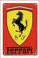 Ferrari Blechschild  20 x 30 cm. Kostenfreie Zustellung!