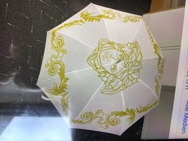 Versace Regenschirm weiss sehr edel