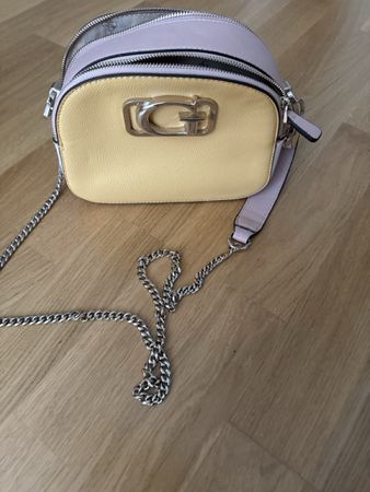 Tasche Guess Damen Lammleder Rosa Gelb Grösse N/A guter Zust