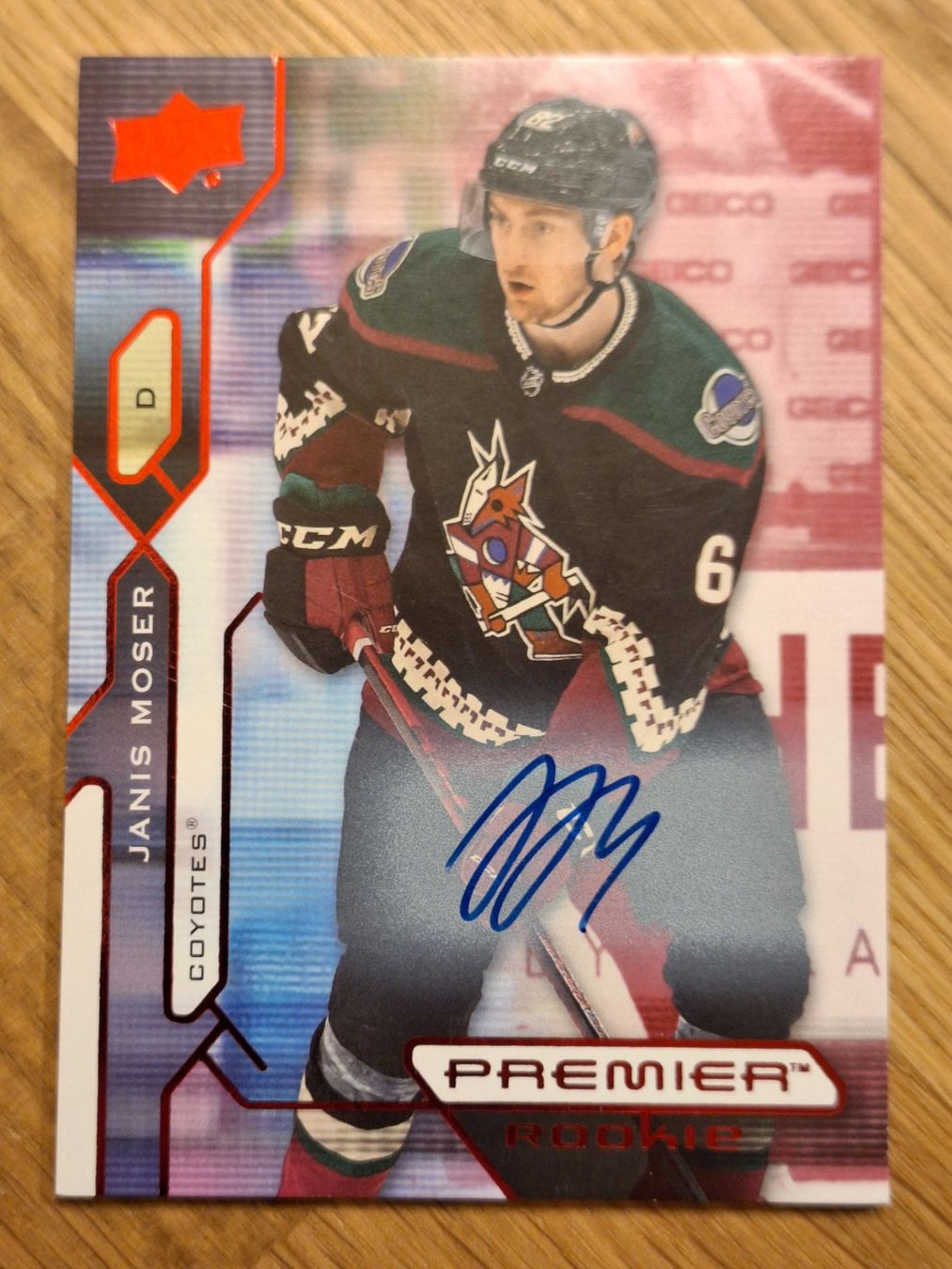 NHL Carte collezionabili: Janis Moser Premier Rookie Auto Coyotes – Nuovo (secondo la descrizione) da Lostallo venduto da Caps14