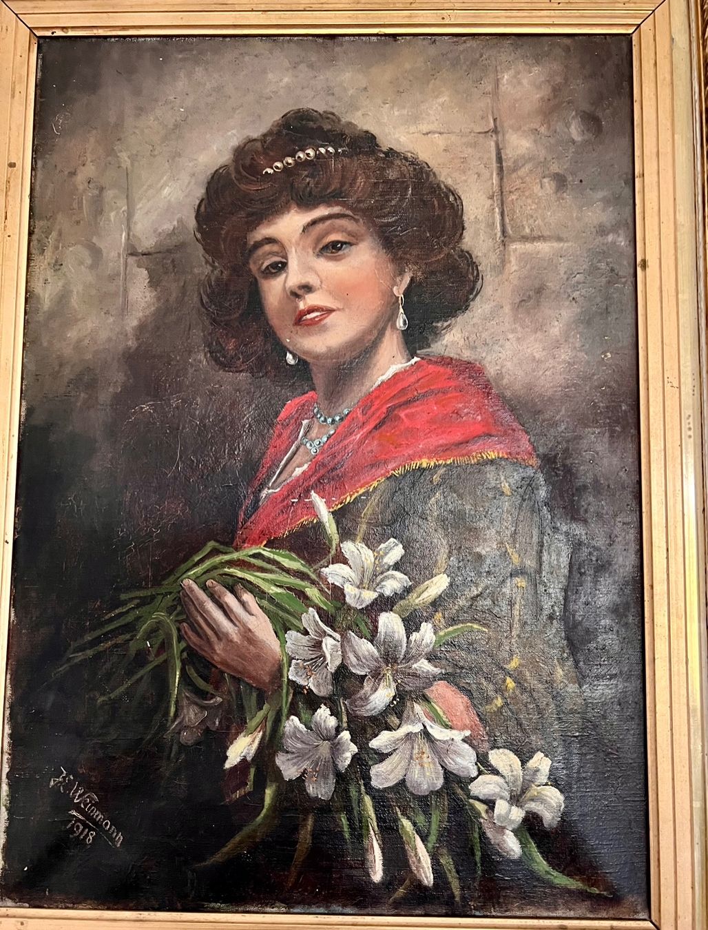 Dipinti: J.E. Weinmann Portrait einer Dame von 1918 – Usato da Rutschwil venduto da joz_w5mj 1
