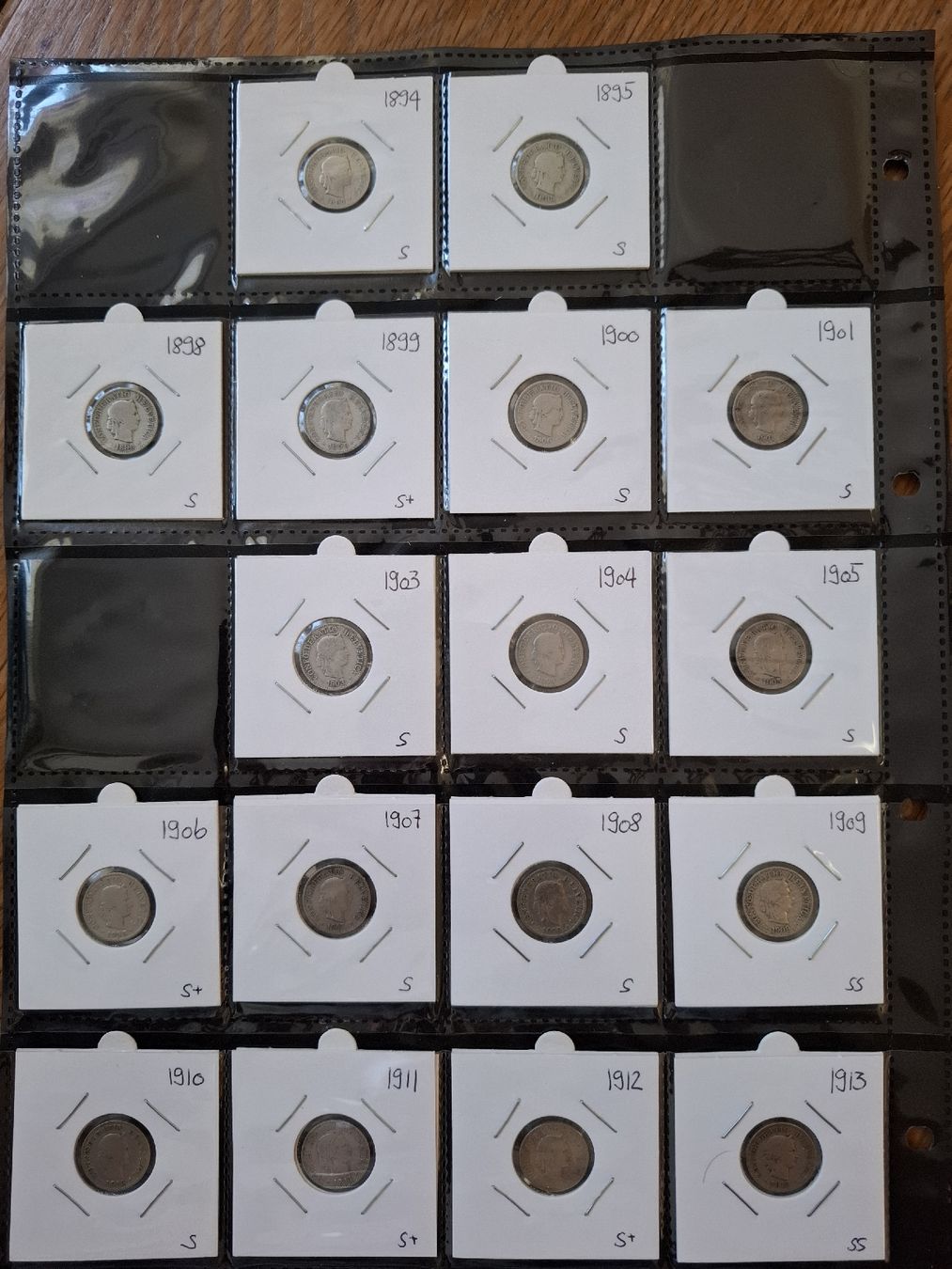 Alle Münzen: 5 Rappen Sammlung nr. 23 – Gebraucht aus Hunzenschwil von Hardrock6 1