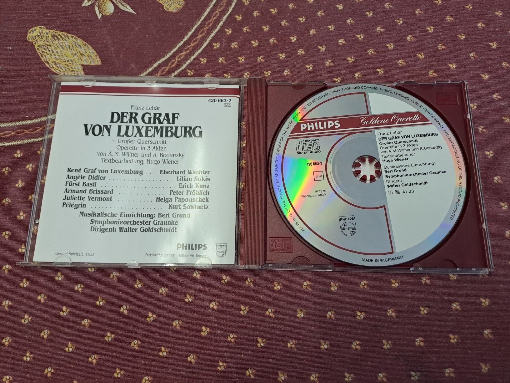 CDs: Der Graf von Luxemburg CD – Gebraucht aus Zürich von Schoebi19 1