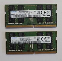 Samsung RAM 32GB = 2x 16GB, DDR4 SODIMM 2666V  PC4 N6