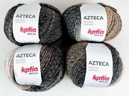 Strickwolle 4 Knäuel 400g Katia Azteca Farbverlauf Wolle 
