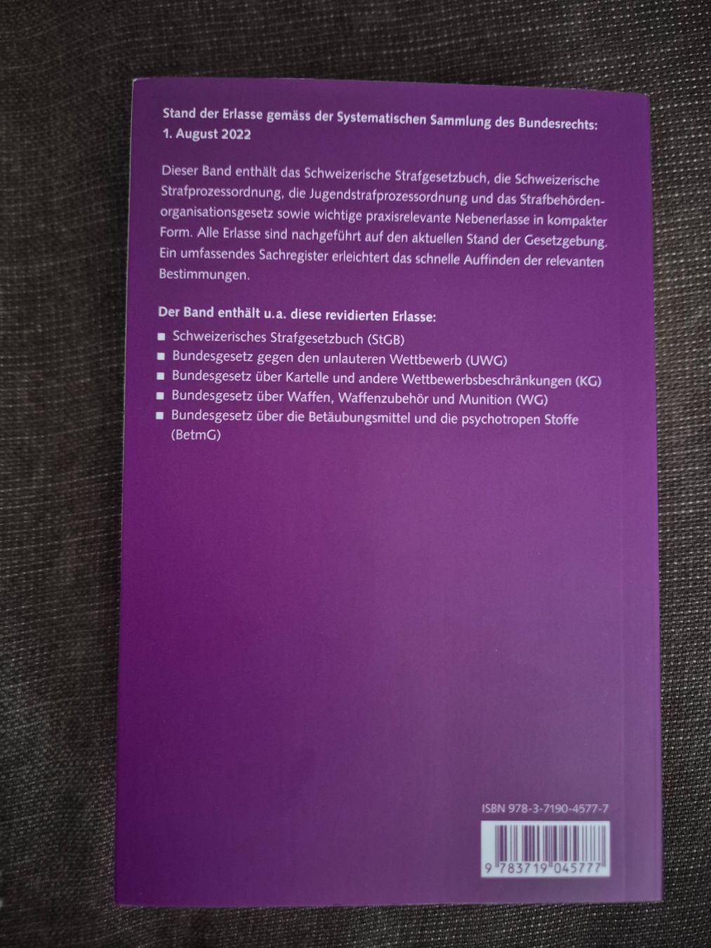 Livres: StGB&StPO – Neuf (Voir description) à Reigoldswil par lus_76dn 1