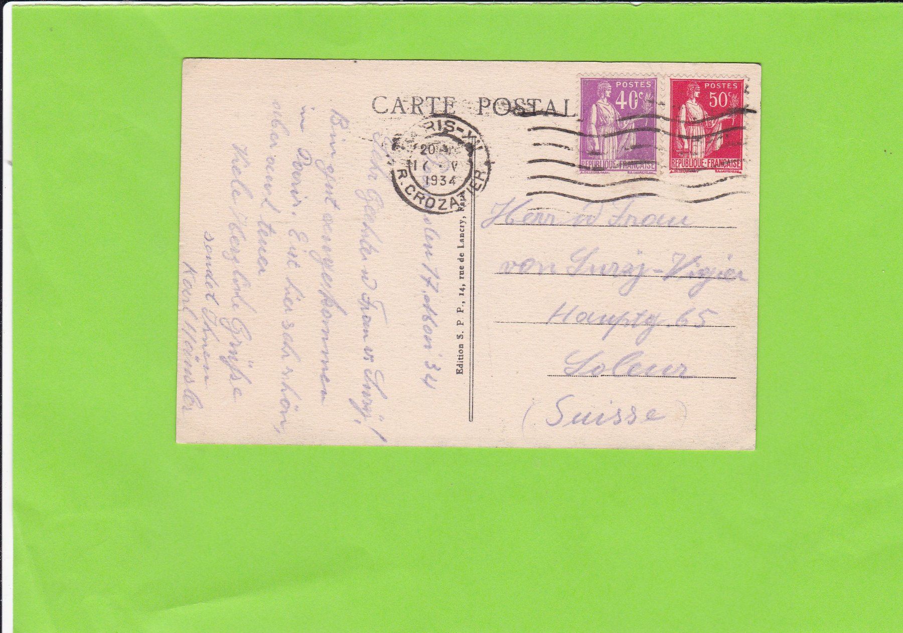 Cartes postales: Paris – D'occasion à St. Peterzell par neckertal 1