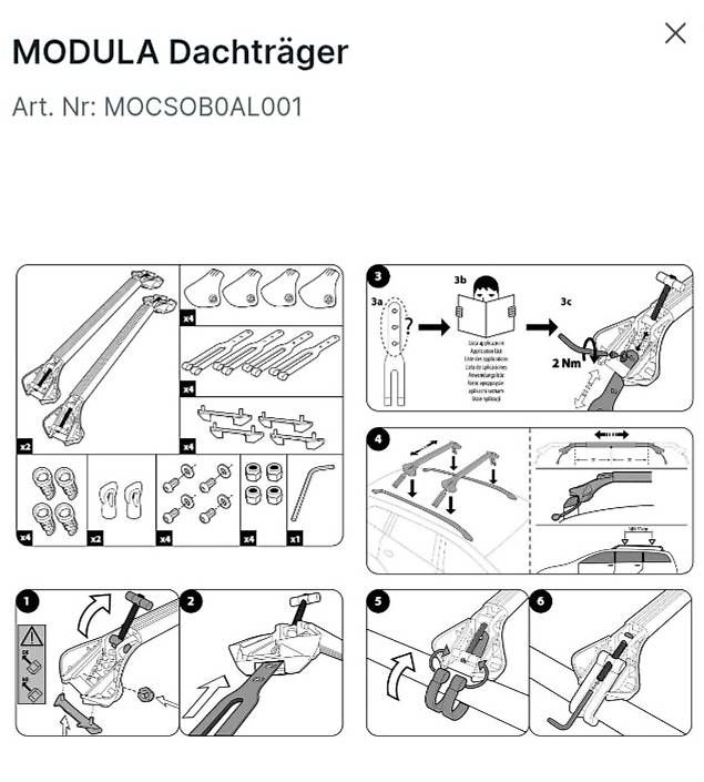 Portapacchi: Modula Dachträger – Nuovo e nell'imballaggio originale da Mamishaus venduto da ucs_lp7j 3