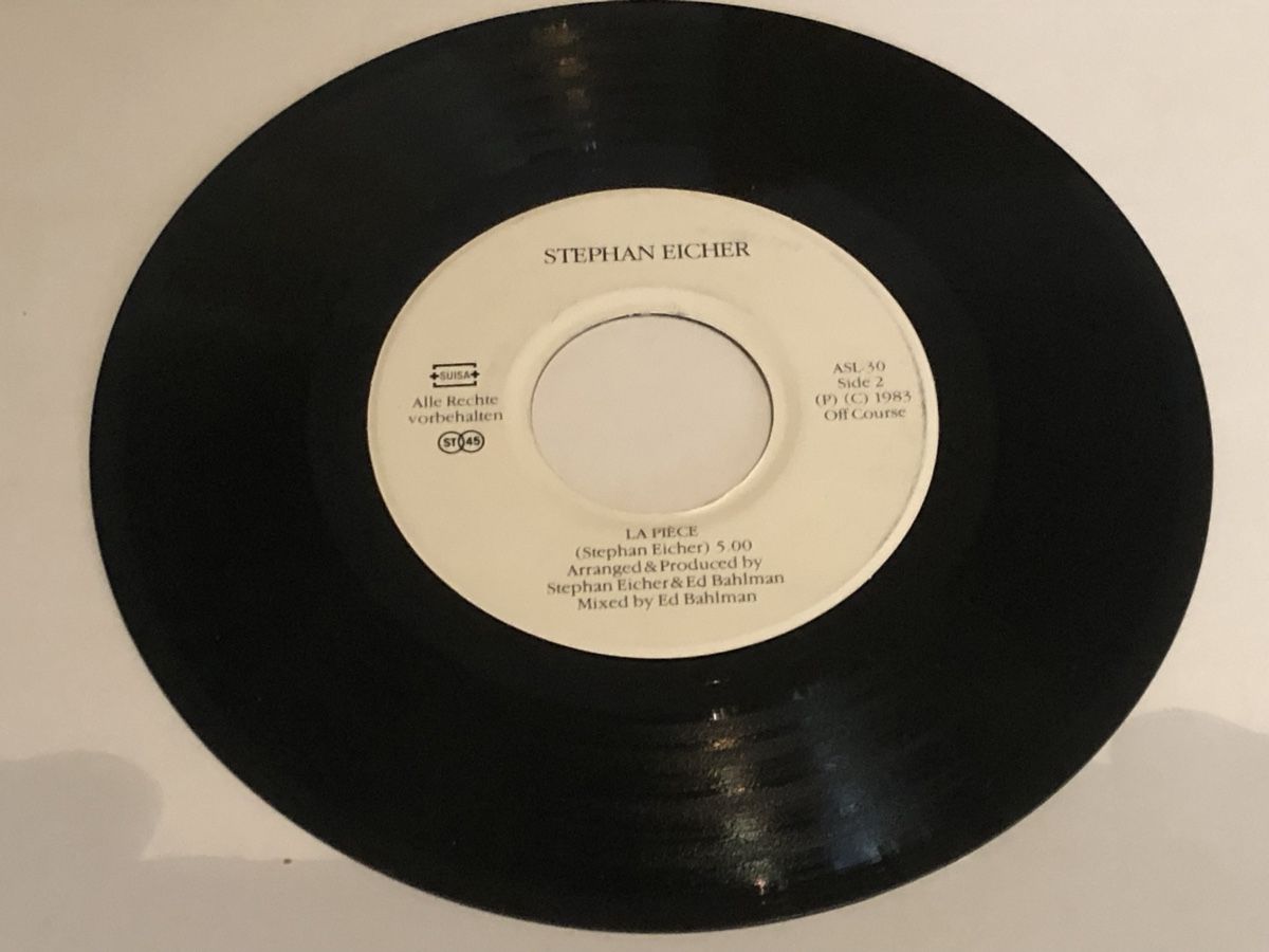 Schallplatten: Stephan Eicher. 1984. 7“ Single. Nice / La Piece – Gebraucht aus Faulensee von Mizuno06 1