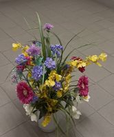 BUNTER *SOMMER - BLUMENSTRAUSS* MIT/OHNE GLAS/ L CA. 70CM