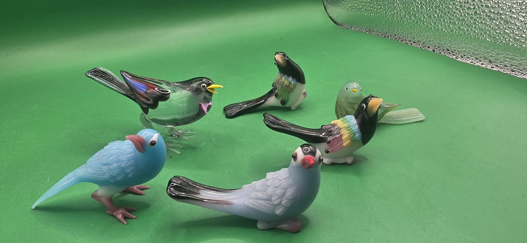 Murano Bicchieri: 6 Wunderschöne Murano Glas Vögel – Usato da Zürich venduto da Daniela51 2