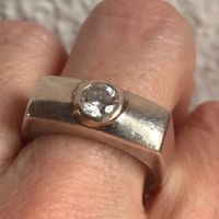 Silberring massiv GLOW  (gr. 64)