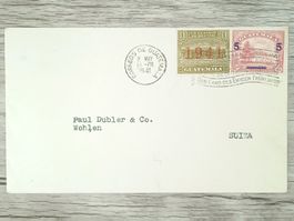 TR76 Enveloppe + Timbre Guatemala 1941