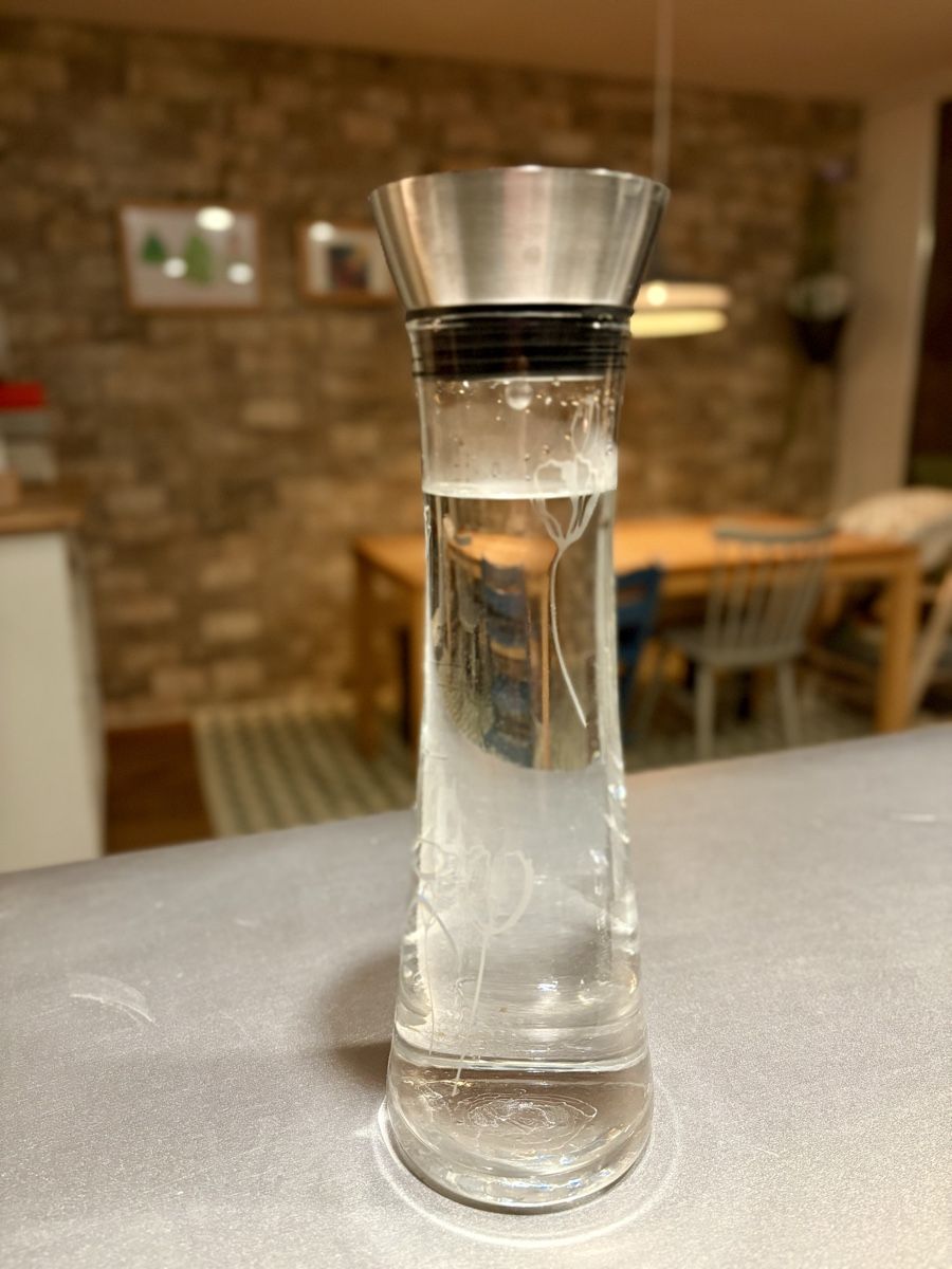 Caraffe: Carafe d eau motif fleurs – Usato da Biel/Bienne venduto da Milenegc