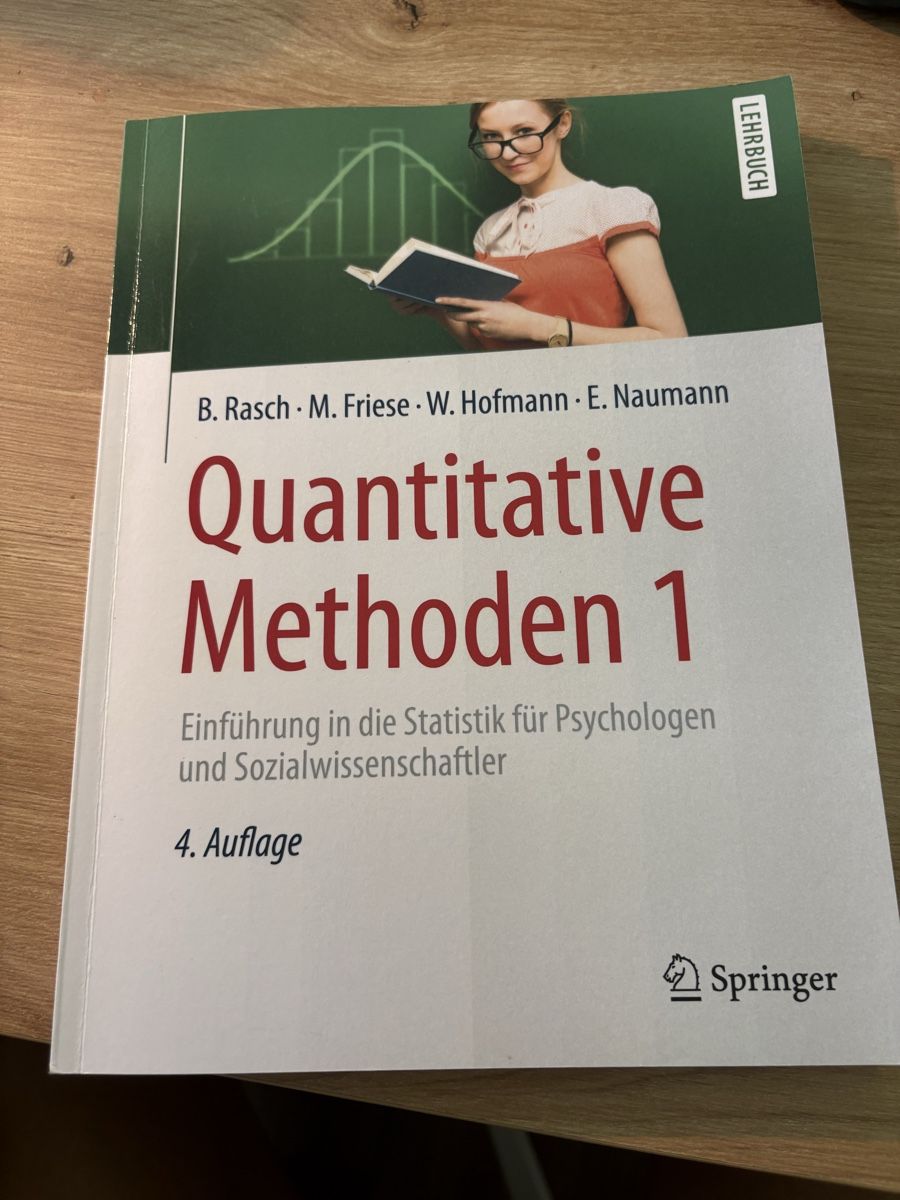 Libri: Quantitative Methoden (Lehrbuch für Statistik) – Nuovo (secondo la descrizione) da Eschlikon TG venduto da eva_gpz8