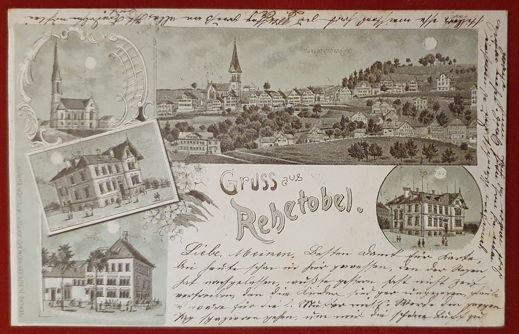 Cartoline postali: Gruss aus Rehetobel 1901 – Usato da Kreuzlingen venduto da Rschweiz1