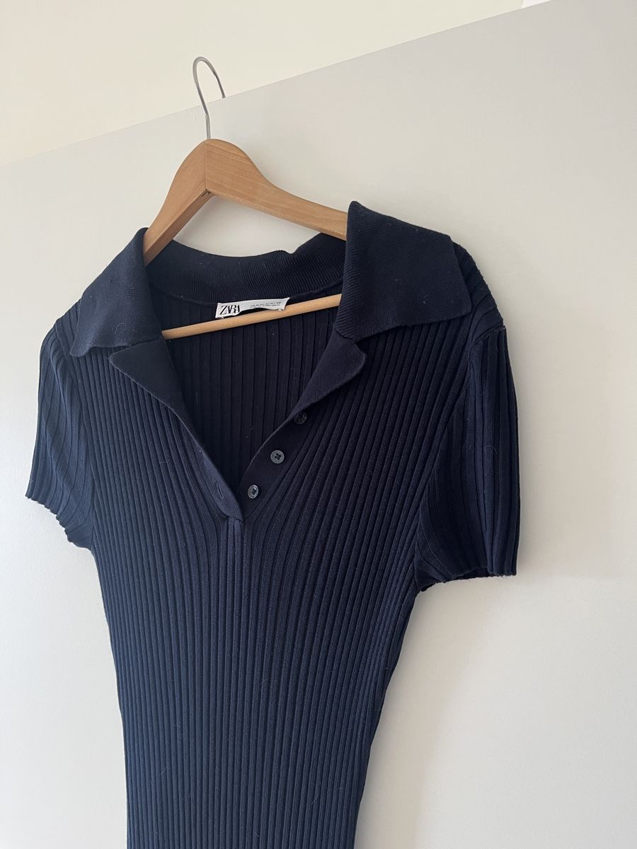 Zara Vestiti: Zara Strick-Midikleid mit Polokragen – Usato da Allschwil venduto da MaloseS08 2