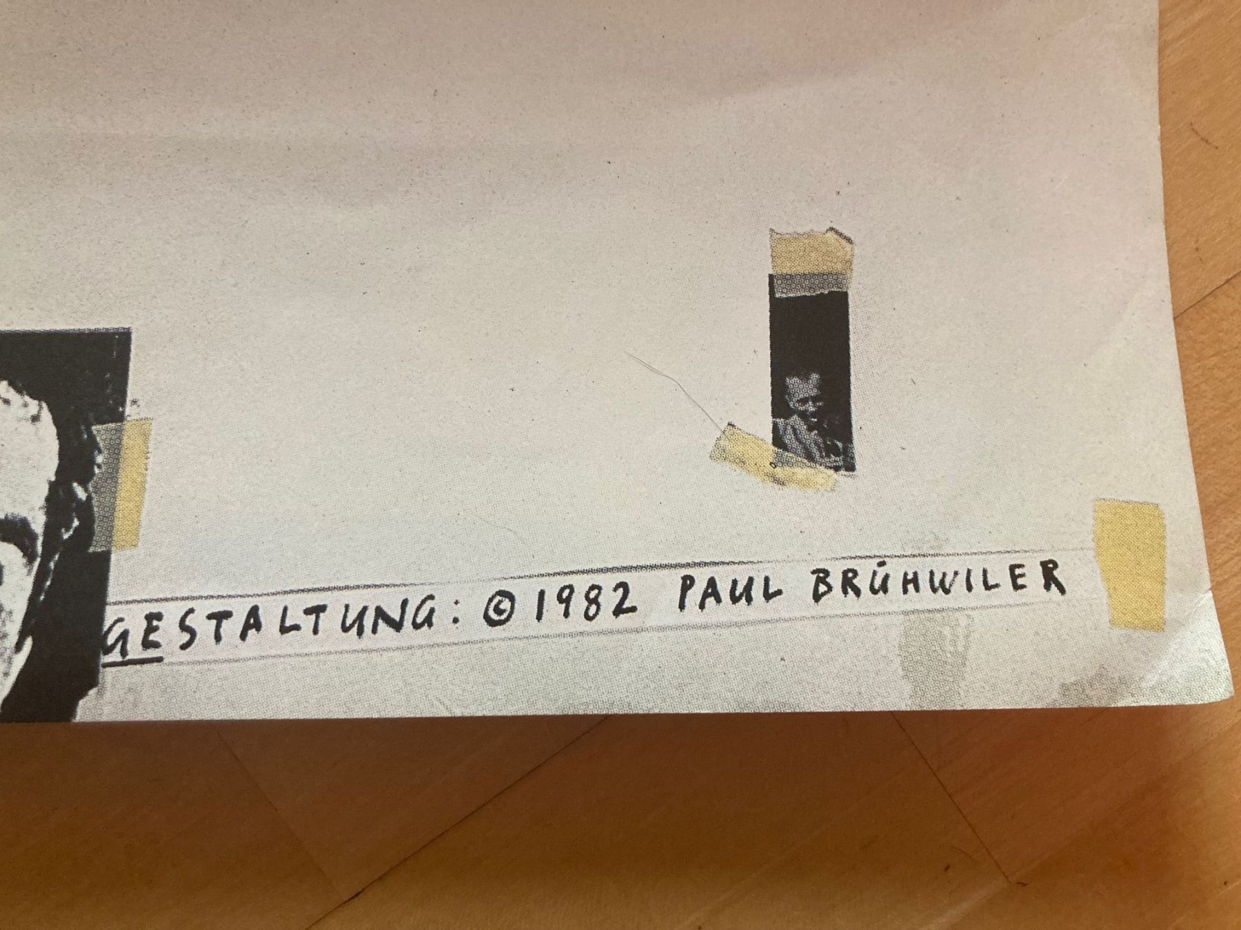 Foto & Immagini: Hans Richter, Ausstellungsplakat, 1982 – Usato da Zürich venduto da egls 1