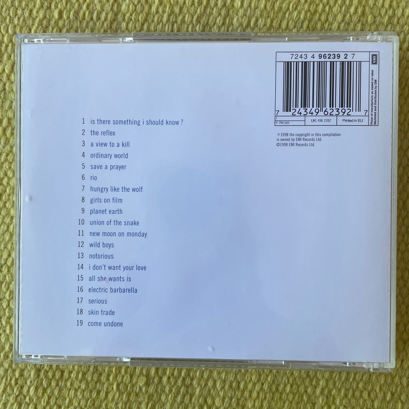 CD: DURAN DURAN-GREATEST – Usato da Rorschacherberg venduto da CD-Roli 1