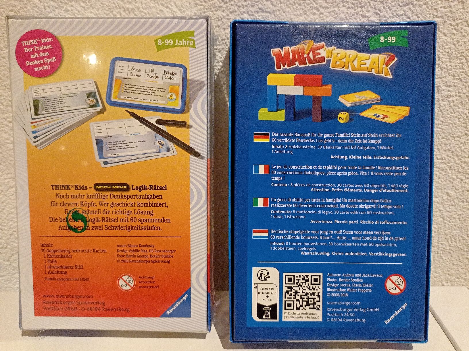 Ravensburger Giochi: Ravensburger Spiele ab 8 Jahren – Nuovo (secondo la descrizione) da Riedt b. Erlen venduto da frisccor 1
