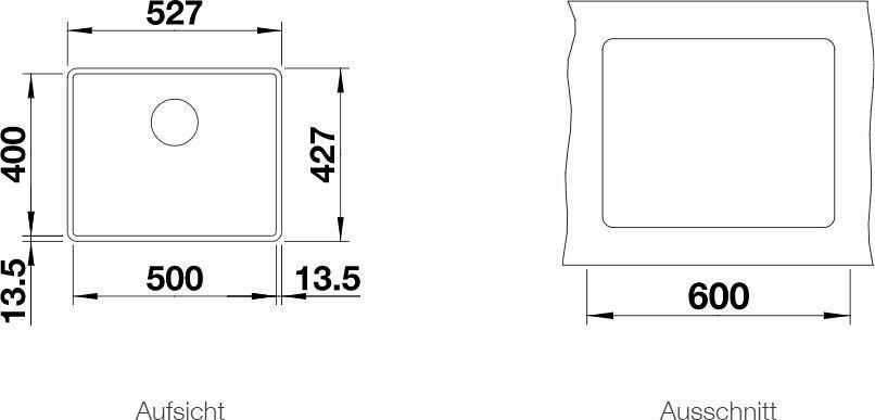 Eviers & lavabos: Blanco SUBLINE 500-F Einbauspüle schwarz – Neuf avec emballage d'origine à Bottighofen par zaap 2