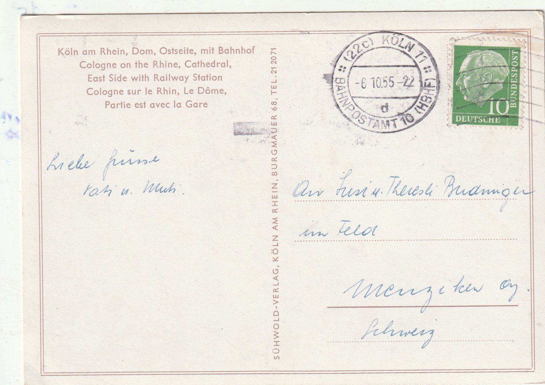 Cartoline postali: Kölner Dom – Usato da Lumbrein venduto da made02 1