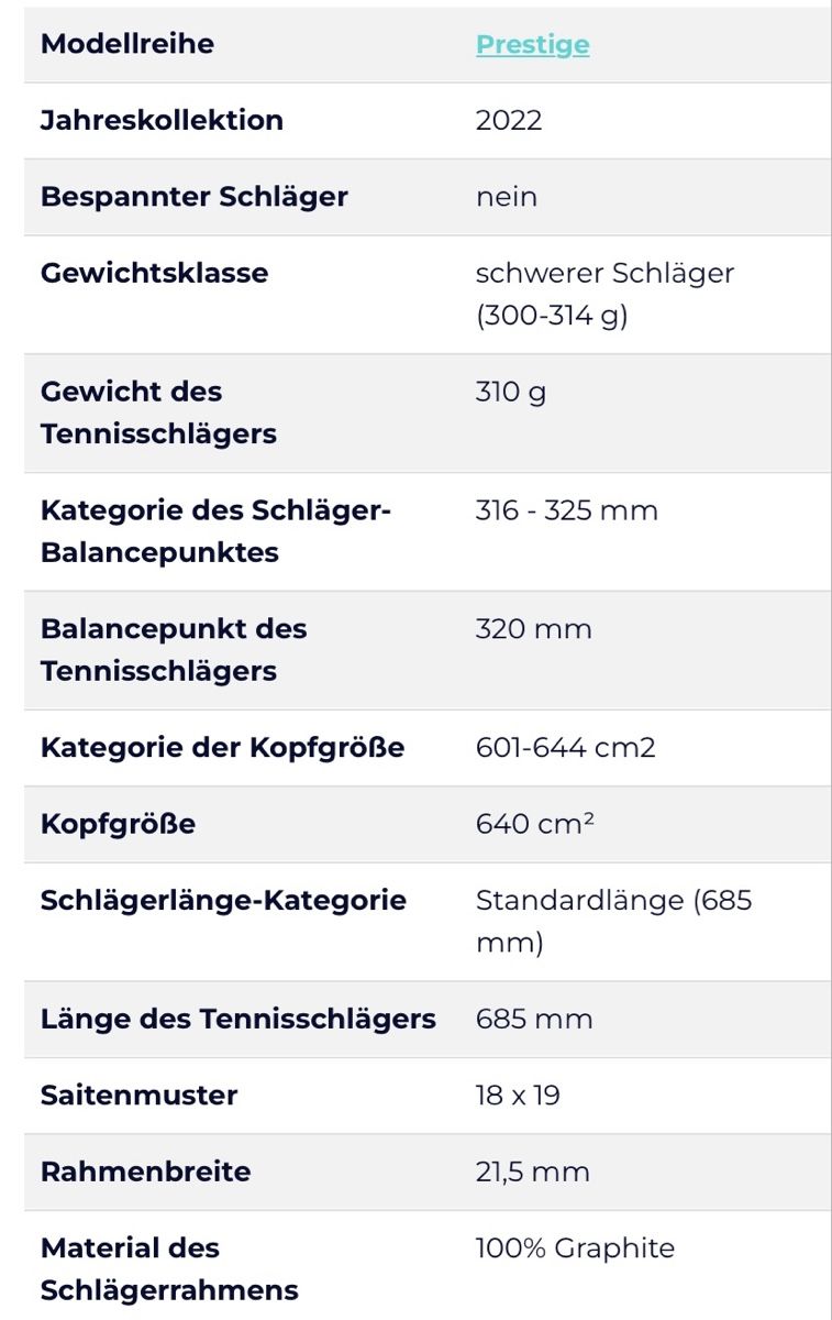 Head Racchette: Tennisschläger HEAD Prestige MP – Usato da Luzern venduto da breil5 5