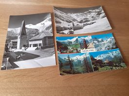 SAAS FEE - MEHRBILD - KIRCHE - ALLALINHORN - 1956
