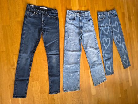 3 Jean coole Jeans 2 GUESS  1 Peppe Jeans kids, Gr. 16 Jahre