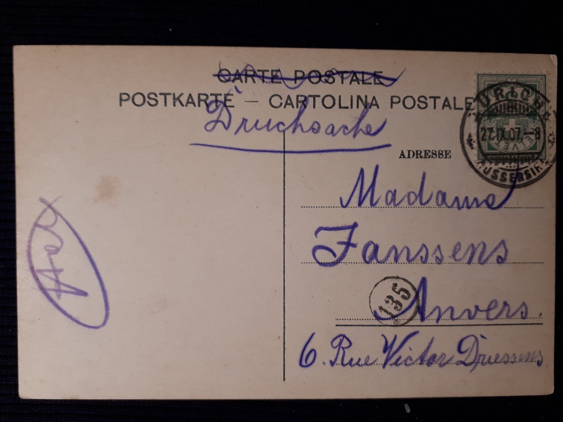 Ansichtskarten: SPEER BEI WEESEN 1907 - ANIMIERT – Gebraucht aus Ponto Valentino von giorgia06 1