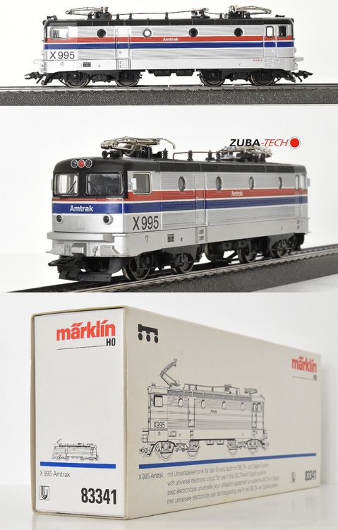 Märklin 83341 E-Lok X995 Amtrak H0 WS Digital mit OVP (Gebraucht) in St ...