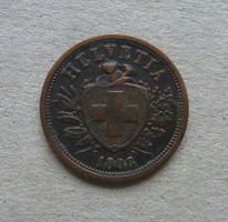 ++ 2 Rappen 1888, selten